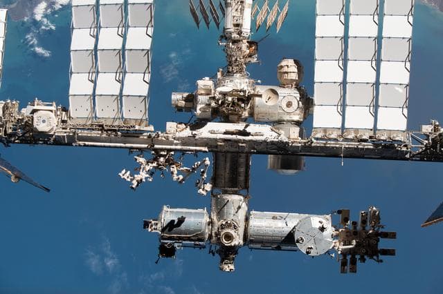 NASA image: ISS from the SpaceX Crew Dragon Endeavor during Flyaround