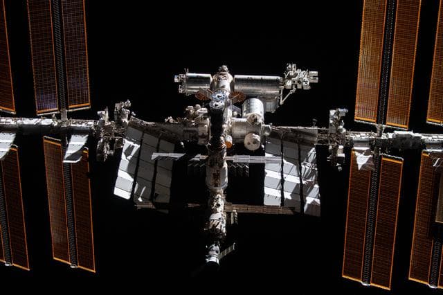 NASA image: ISS from the SpaceX Crew Dragon Endeavor during Flyaround