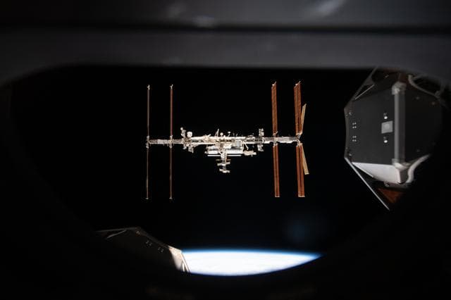 NASA image: ISS from the SpaceX Crew Dragon Endeavor during Flyaround