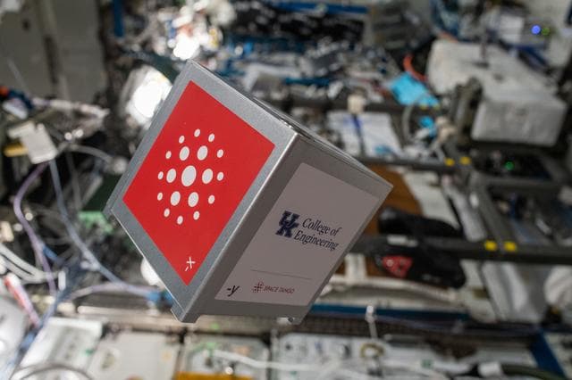 NASA image: TangoLab Card Cube Removal
