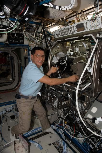 NASA image: Pore Formation and Mobility Investigation Hardware Setup
