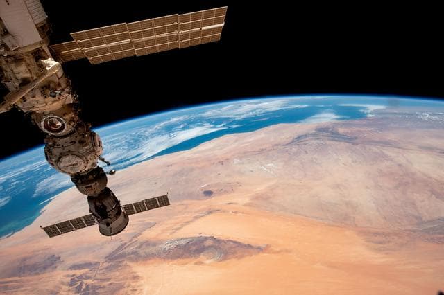 NASA image: The "Eye of the Sahara" in the African nation of Mauritania