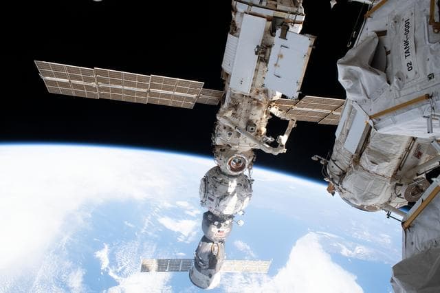NASA image: Roscosmos components on the International Space Station
