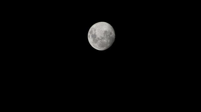 NASA image: The waxing gibbous Moon above the southern Atlantic Ocean