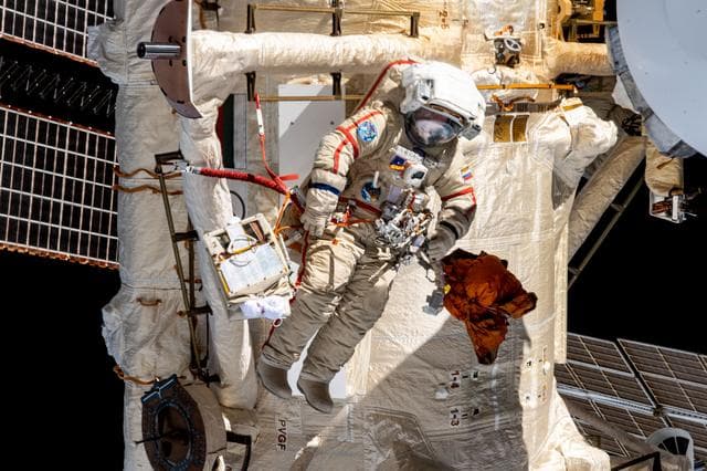 NASA image: Roscosmos spacewalker Sergey Prokopyev