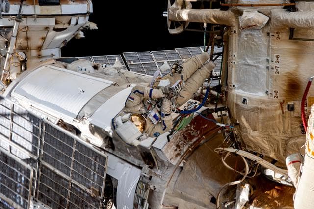 NASA image: Roscosmos spacewalker Dmitri Petelin