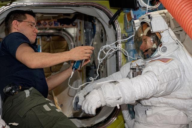 NASA image: EVA EMU OFV EV