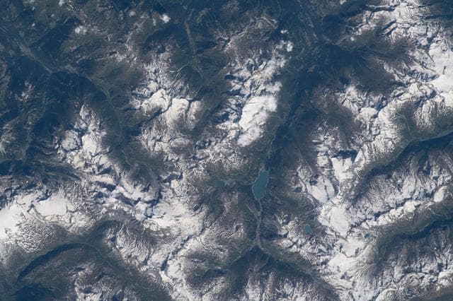 NASA image: French Mountain Ranges Observed During Expedition 69