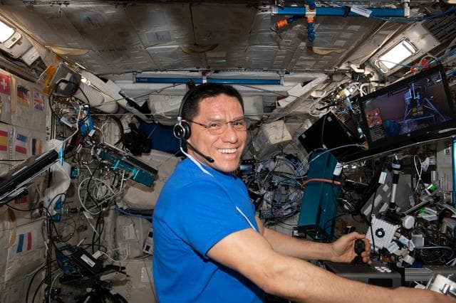 NASA image: Astronaut Frank Rubio Performing a Surface Avatar Session