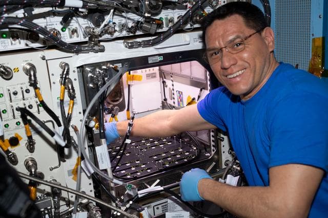 NASA image: Plant Habitat-03B MWA Preparation