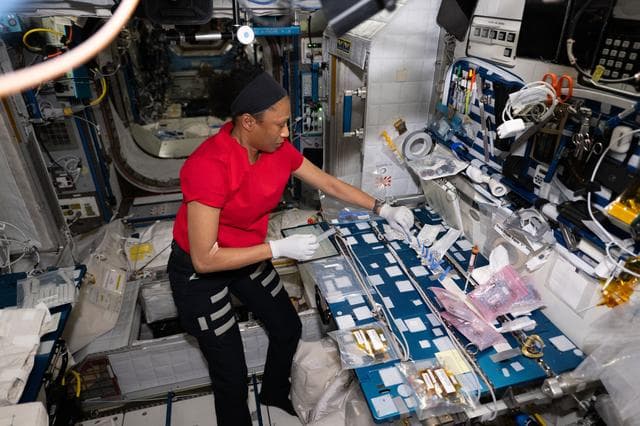 NASA image: Epps during Immunity Assay Experiment OPS
