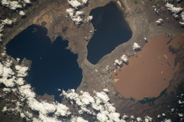 NASA image: A Trio of Ethiopian Lakes