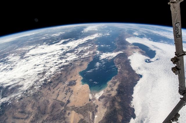 NASA image: Clouds Hanging Over Baja California