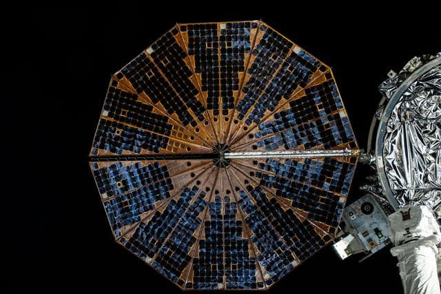 NASA image: Northrop Grumman's Cygnus Space Freighter With One of Two Solar Arrays Deployed