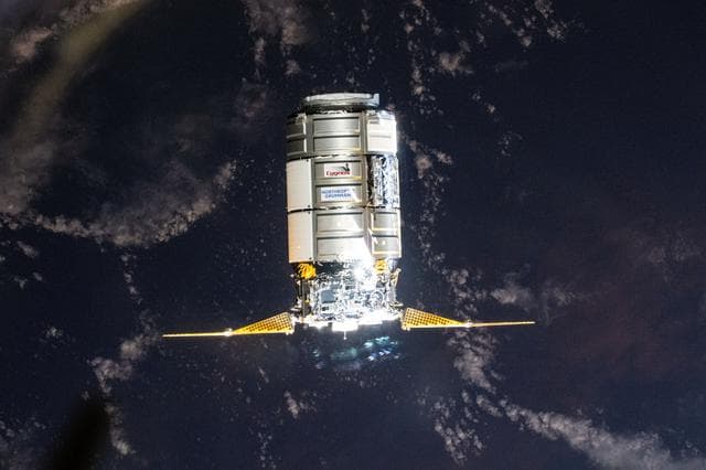 NASA image: Cygnus approaches the International Space Station