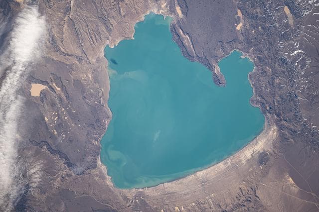 NASA image: Lake Cardiel in Argentina