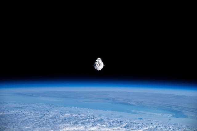 NASA image: The SpaceX Dragon Freedom approaches the International Space Station