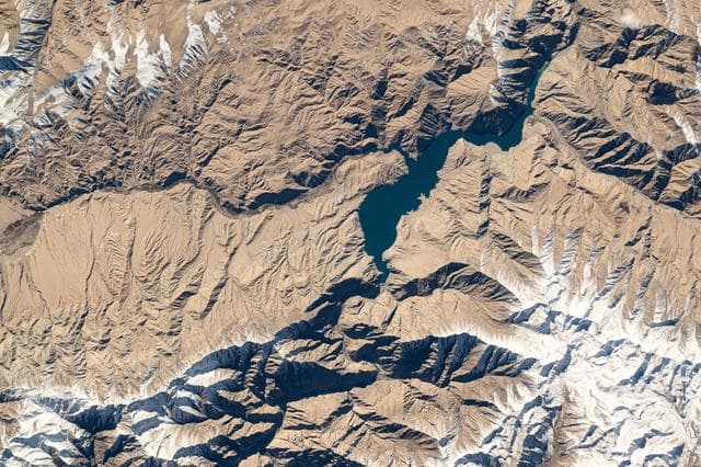 NASA image: The Tashkurgan River in western China