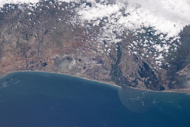 NASA image: Volta River in the African nation of Ghana