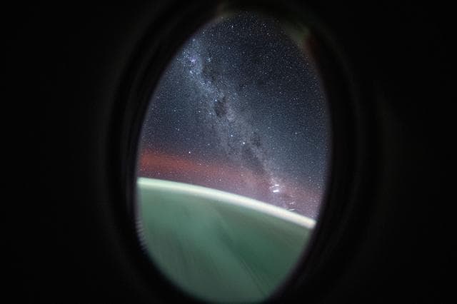NASA image: The Milky Way seen from Dragon's window