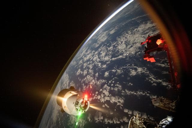 NASA image: The SpaceX Dragon cargo spacecraft undocks from the International Space Station
