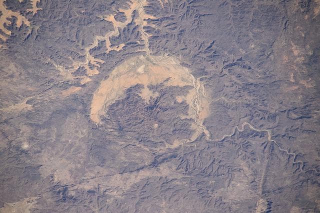 NASA image: A portion of the Ennedi Massif in Northern Chad