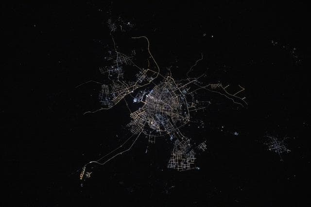 NASA image: The city lights of Harbin, China