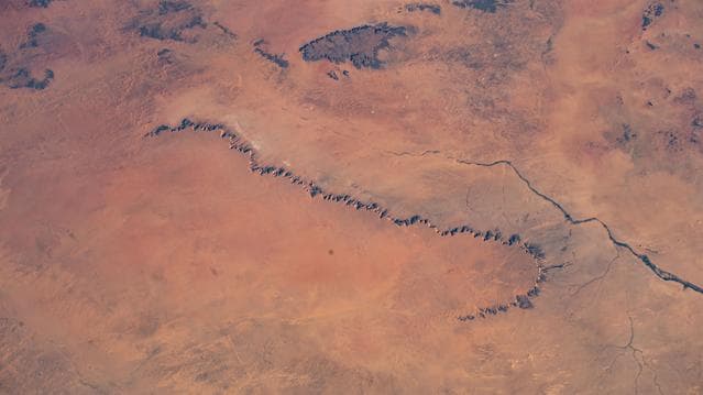 NASA image: A portion of the Libyan Desert in Sudan