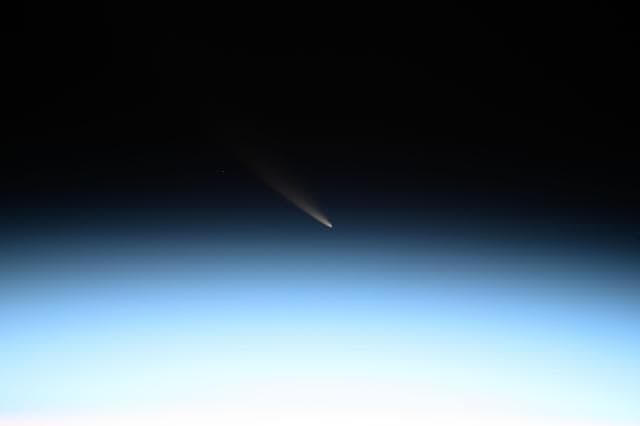 NASA image: Comet C/2024 G3 (ATLAS) is pictured seemingly above Earth's atmosphere