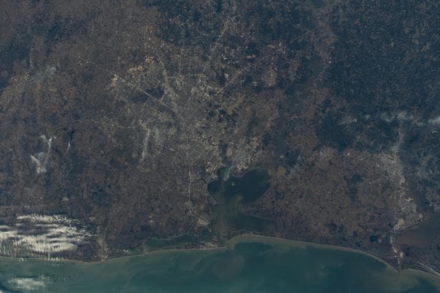 NASA image: The Houston-Galveston area in Texas
