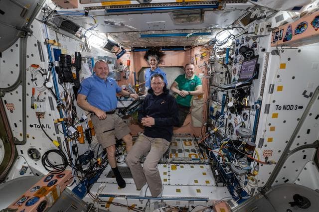 NASA image: NASA's SpaceX Crew-9 members pose together for portrait