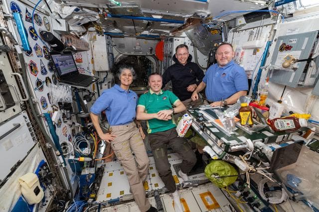 NASA image: NASA's SpaceX Crew-9 members pose together for portrait