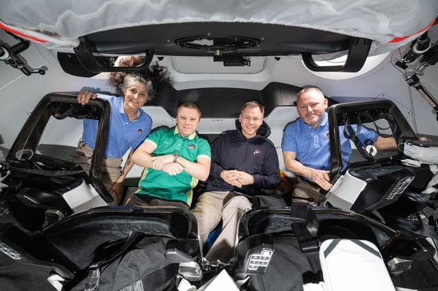 NASA image: NASA's SpaceX Crew-9 members pose together for portrait