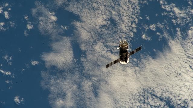 NASA image: The Roscosmos Progress 89 cargo craft departs the International Space Station