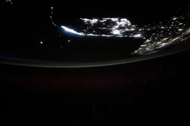 NASA image: The Florida peninsula and the eastern coast of the United States