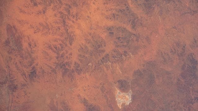 NASA image: The sparsely populated, hot desert region of Western Australia