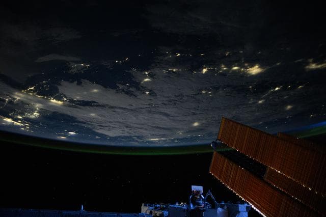 NASA image: City lights dot the Pacific Northwest region of North America