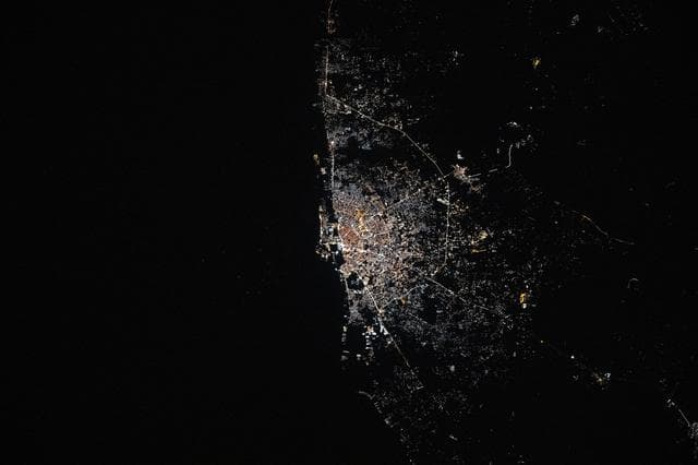 NASA image: Benghazi, Libya, pictured at approximately 12:49 a.m. local time