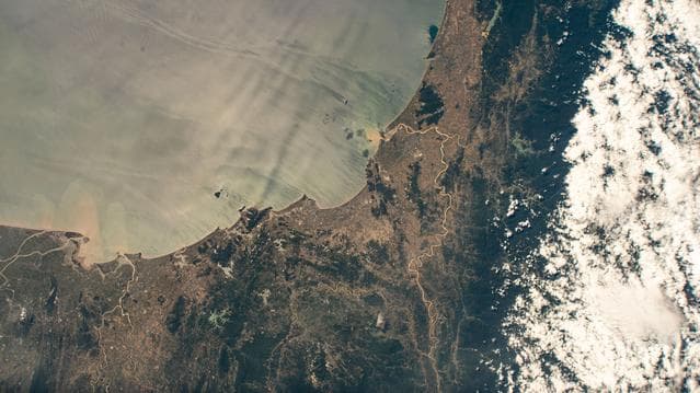 NASA image: The north central Vietnamese coast on the South China Sea