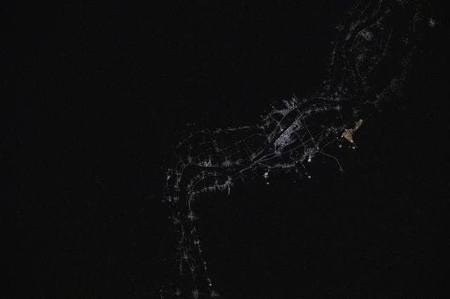 NASA image: Luxor, a 4,000-year-old city in Egypt, pictured from the International Space Station