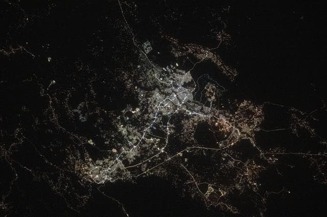 NASA image: The Saudi Arabian cities of Abha and Khamis Mushait