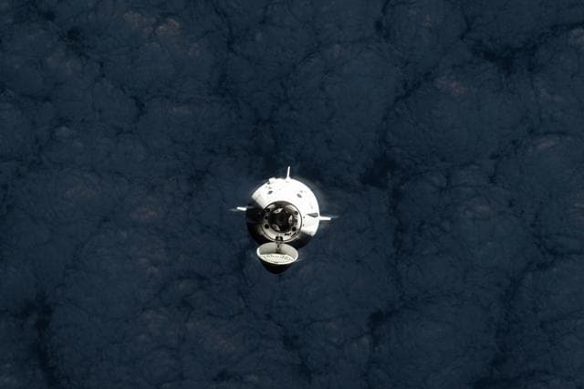 NASA image: The SpaceX Dragon spacecraft carrying Axiom Mission 4 approaches the International Space Station