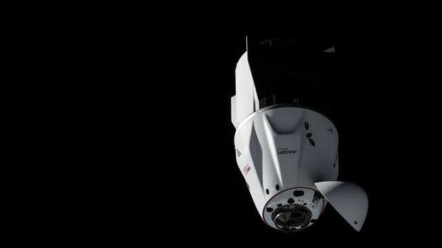 NASA image: The SpaceX Dragon crew spacecraft approaches the International Space Station