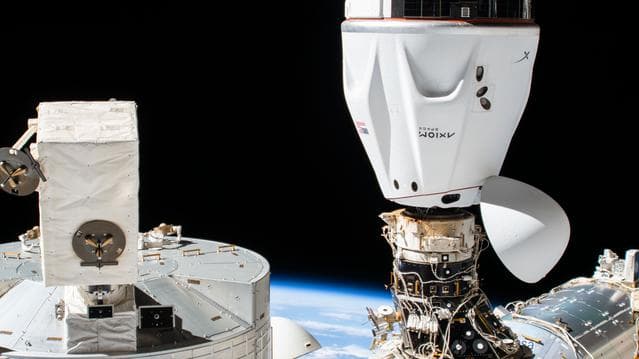 NASA image: The SpaceX Dragon crew spacecraft approaches the International Space Station