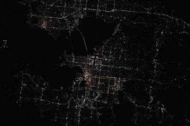 NASA image: St. Petersburg and Tampa on Florida's Tampa Bay coast