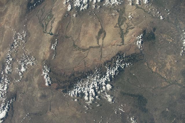 NASA image: United States' Bighorn National Forest and Custer National Forest