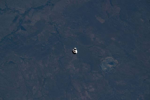 NASA image: The SpaceX Dragon spacecraft approaches the International Space Station