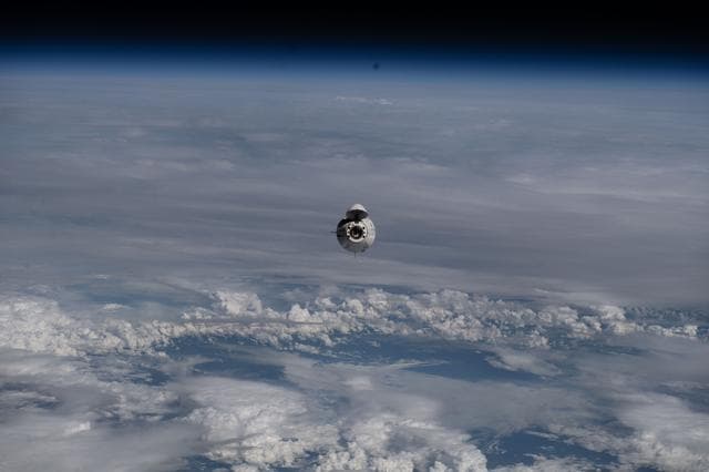 NASA image: The SpaceX Dragon crew spacecraft approaches the International Space Station