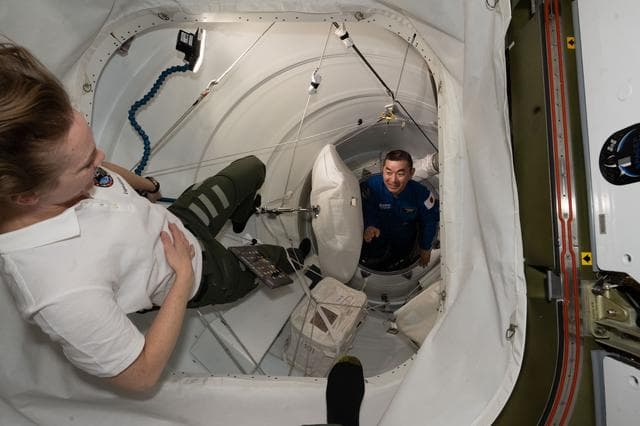 NASA image: NASA's SpaceX Crew-11 Mission Specialist Kimiya Yui is welcomed aboard the station