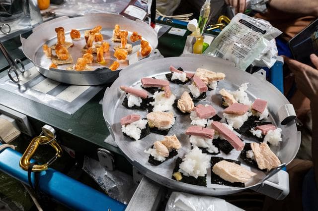 NASA image: Dinner is served aboard the International Space Station!
